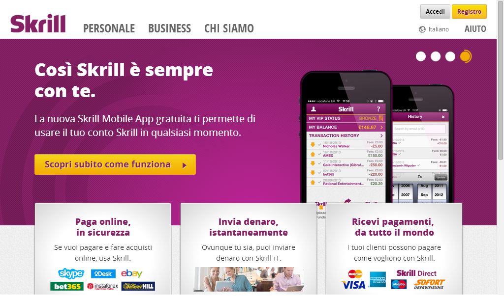 Skrill - Moneybookers Italia